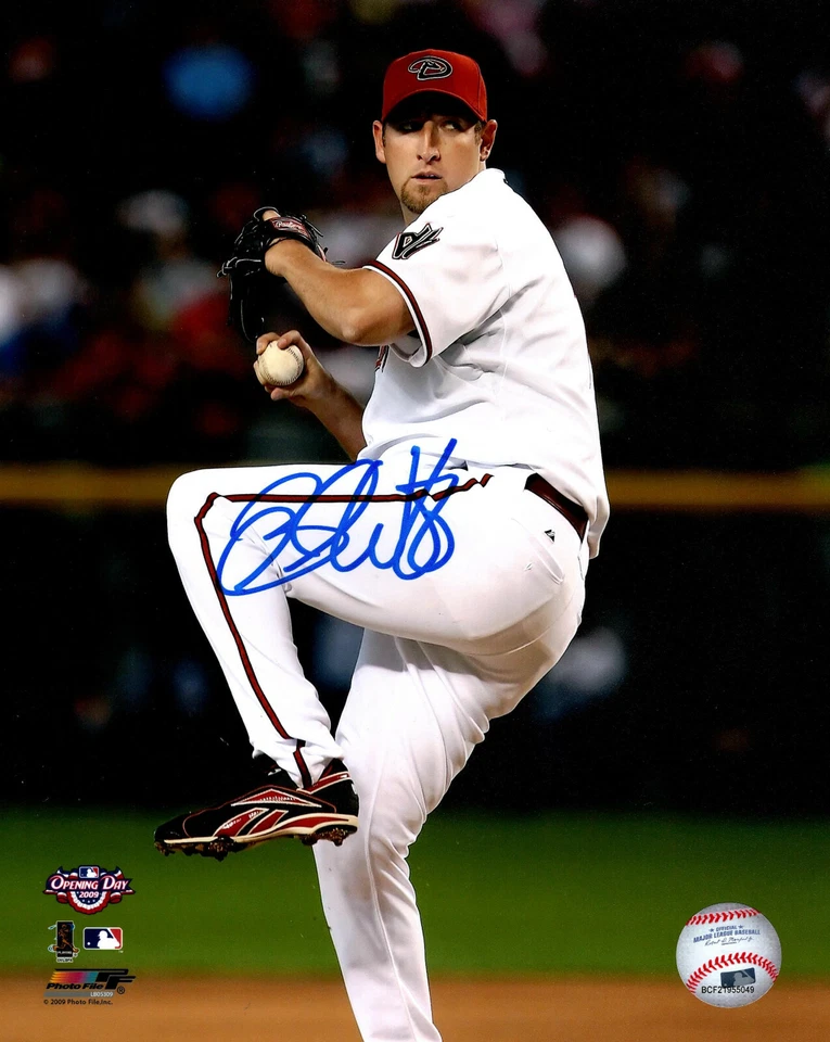 Foto firmada 8x10 del lanzador de los Diamondbacks Brandon Webb #2 automática - Cy Young 2006 Foto 1 de 1