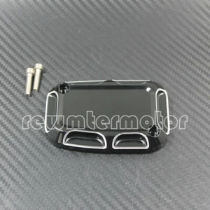 Left Black Brake Master Front Cylinder Cover Fit For Harley Touring CVO VRSCD - Picture 1 of 3