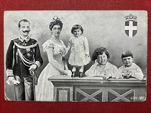 Cartolina Commemorativa - Vittorio Emanuele di Savoia con Famiglia - 1910 - Picture 1 of 2