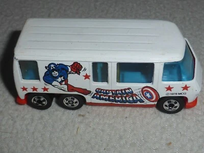 MÁQUINAS DE ESCENA HOTWHEELS DE COLECCIÓN #2851 GMC CAPITÁN AMERICA VAN HONG KONG 1979    Foto 1 de 4