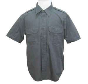PROPPER Mens (Size Large) Gray Tactical Short Sleeve Button Front Shirt Security - Picture 1 of 4