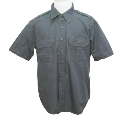 PROPPER Mens (Size Large) Gray Tactical Short Sleeve Button Front Shirt Security - Image 1 of 4
