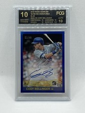 CODY BELLINGER auto 2018 Panini Donruss Retro 1984 #/99 Blue FCG 10 MINT Signed