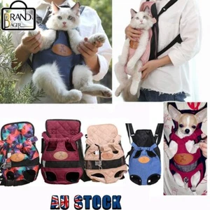 Pet Cat Dog Carrier Backpack Legs Out Adjustable Pet Front Carrier Travel Bag - Picture 1 of 16