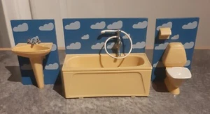 BAÑO Nubes Vintage Escala 16 - LUNDBY - Retro Años 80 *RARO* - Imagen 1 de 4