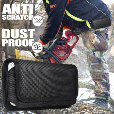 Funda de cuero con clip para cinturón para teléfono iPhone Samsung Foto 1 de 4