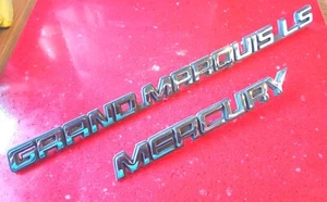 94 95 96 97 MERCURY GRAND MARQUIS LS REAR CHROME EMBLEM BADGE SET OEM (1994) - Picture 1 of 7
