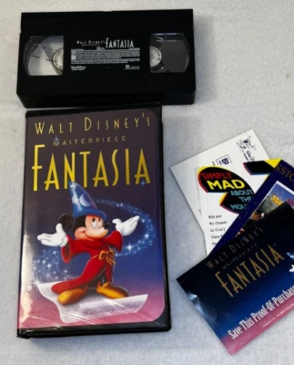 WALT DISNEY'S MASTERPIECE "FANTASIA" VHS Tape, Mickey Mouse, VG/EXC Condition! - Image 1 of 4