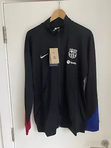 F.C. Barcelona Strike Track Top Men's Nike Dri-FIT Football Knit BNWT Size L - Picture 1 of 16
