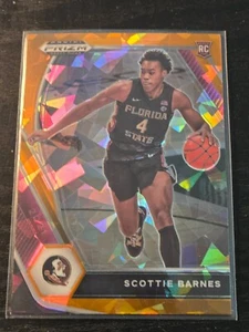 Scottie Barnes 2021-22 Prizm Draft Orange Ice Prizm Rookie #6 Raptors FSU SP - Picture 1 of 2