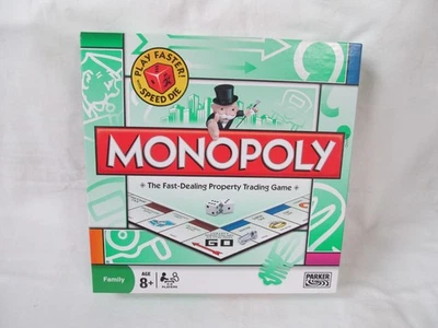 Monopoly The Fast-dealing Property Trading Game + Speed Die Hasbro Pre-owned - Image 1 of 4