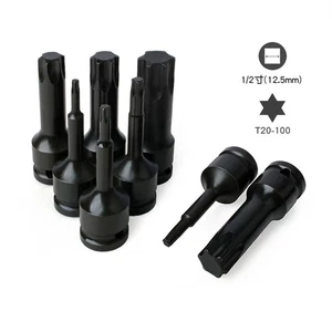 Professional Grade Socket Adapter for Torx Bits Fits Standard 1/2 Inch Wrench - Picture 1 of 62