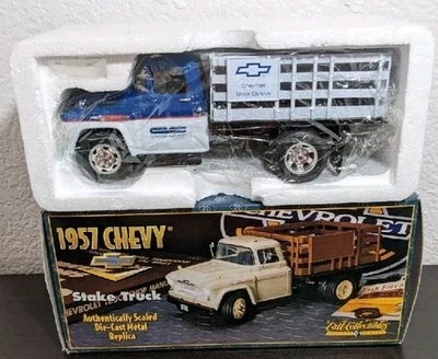 ERTL COLLECTIBLES PRESTIGE SERIES  1957 CHEVY STAKE TRUCK GENERAL MOTORS  - Image 1 of 4