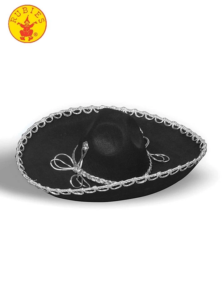 Sombrero Mexicano (Negro) - Adulto - Rubíes Foto 1 de 1