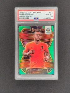 Panini Select UEFA Euro 2020 Memphis Depay /5 Green Prizm PSA 10 - Bild 1 von 2