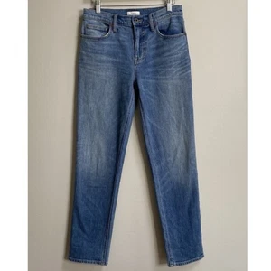Pantalones de mezclilla relajados de pierna recta VINCE en azul lavado pantano talla 27 - Imagen 1 de 11