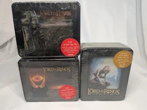 LOTR Artbox  Action Flipz Tin Return of King, Two Towers, FOTR Lot of 3 Sealed - Picture 1 of 2