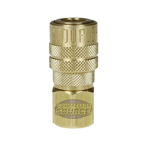 Milton M Style Coupler 3/8" Female NPT Brass Body Buna-N Seal 300 PSI Max 718 - Picture 1 of 5