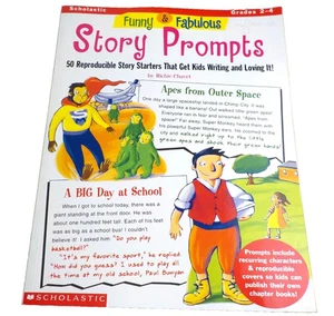 Scholastic Funny & Fabulous Story Prompts Grade 2-4(1238-Crate 11) - Imagen 1 de 5