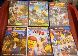 LEGO (6 DVD Movie Lot) Batman, Clutch Powers, Nexo Knights, Chima FREE SHIPPING! - Bild 1 von 2