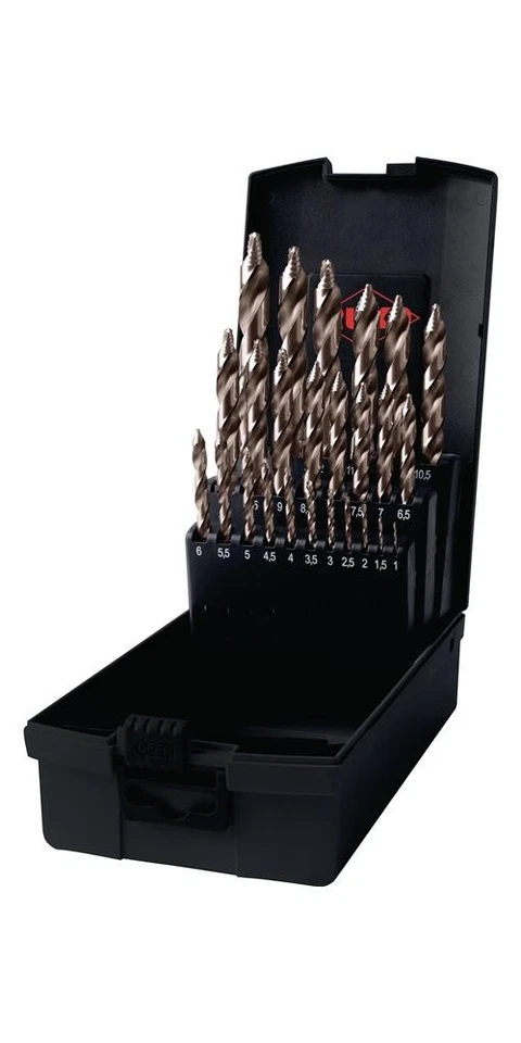 Ruko Spiralbohrer Satz DIN338 HSS 25 teilig in Rosebox (Art. 259215ERO)
