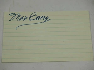 Max Carey Signed Autographed Index Card - Picture 1 of 5