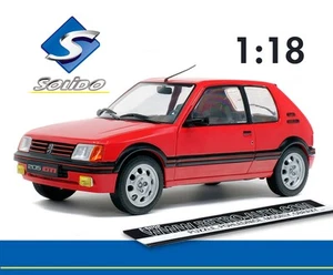 Peugeot 205 GTI Mk1 (1988) Rosso - SOLIDO 1:18 - Foto 1 di 10