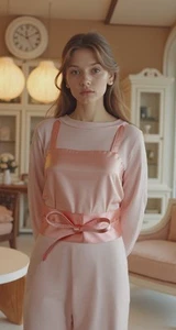 Women Elegant Fashion Tie Belt Hip High Waist Shiny Pink Wrap Around Fabric S M - Picture 1 of 24
