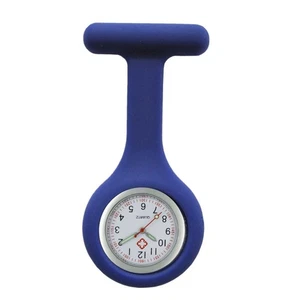 TRIXES Nurses Blue Fob Watch with Glow in the Dark Hands Silicone Case - Picture 1 of 9