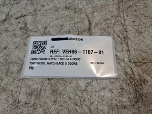 Ford Focus Ignition Barrel Switch & Key & Transponder 2009 MK2 OEM 3M5A-R3677-AE - Picture 1 of 18