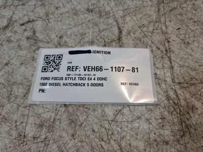 Ford Focus Ignition Barrel Switch & Key & Transponder 2009 MK2 OEM 3M5A-R3677-AE - Image 1 of 4