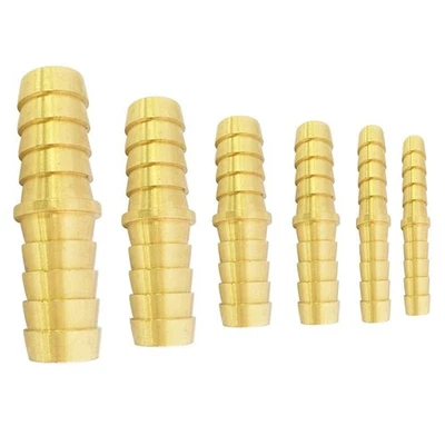 Brass Hose Barb Fitting Union/Splicer/Mender/Joiner Assortment Kits, 3/16" 1/... - Image 1 of 4