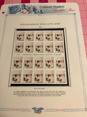 U.S. 2001 Stamps – Mint, NH Booklet Panes - Image 1 of 4