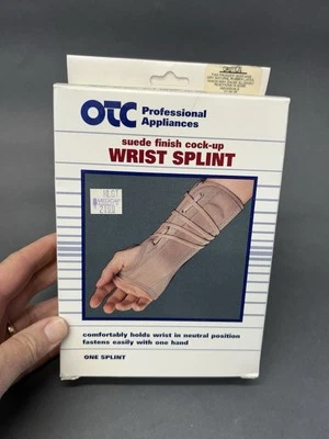 OTC Cock-Up Wrist Splint - Suede Finish Left Hand Medium (2360/L-M) - Image 1 of 4