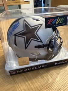 Ceedee Lamb Mini Helmet Rave Edition Fanatics COA Dallas Cowboys - Picture 1 of 5