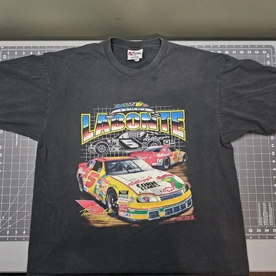 Vintage Terry Labonte Tshirt XXL Racing Nascar Black 90s Y2K Streetwear Winston - Image 1 of 4