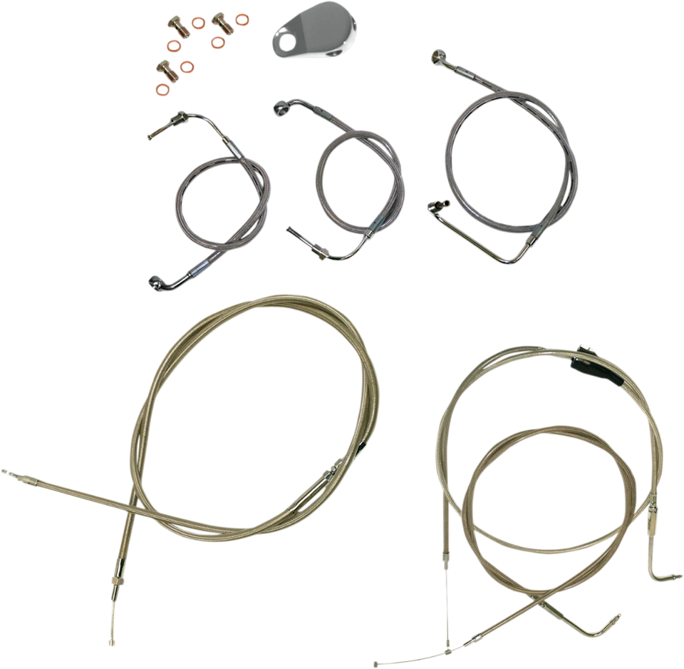 Kit de cables sin ABS para manillar La Choppers de 12"-14" para Harley Touring 1998-2007 Foto 1 de 1