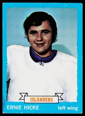 1973-74 Topps Ernie Hicke #18 New York Islanders HOCKEY - Image 1 of 2