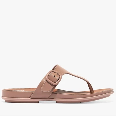 FitFlop Women's GRACIE Buckle Suede Toe Post Sandals 10 NEW — 第 1/4 张图片
