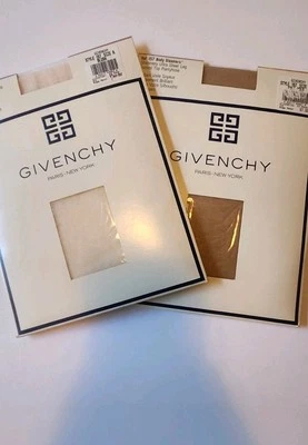 Vintage GIVENCHY ULTRA SHEER Control TOP Pantyhose Ref 157 Blush And Pale Gold  - Image 1 of 4