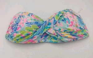 No Neck Strap - Lilly Pulitzer Cay Twist Bandeau Bikini Top - Size 10 - TOP ONLY - Picture 1 of 5