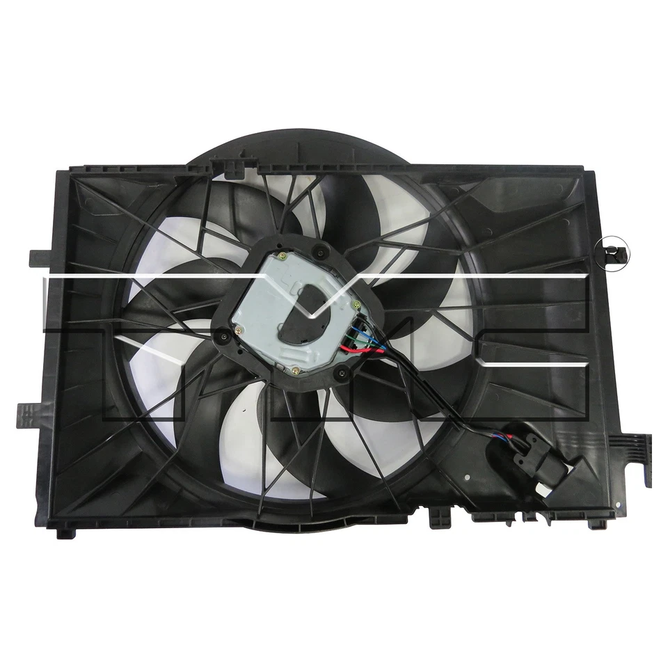 Conjunto de ventilador de refrigeración de doble radiador y condensador para Mercedes Benz Clase C 01-07 Foto 1 de 4