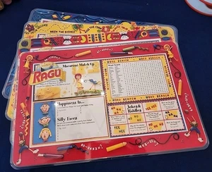 Ragu Laminated Placemats with Recipe Book and Dry Erase Markers - Picture 1 of 11