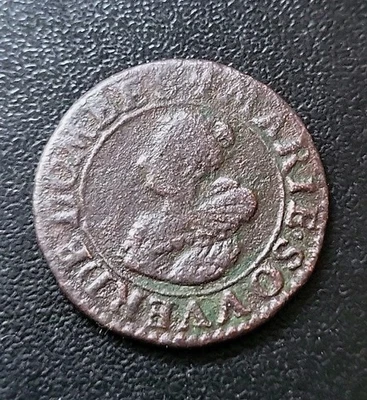 C0412 : Double Tournois Marie De B-Montpensier 1622  - Dombes - Photo 1/2