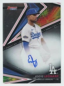 2022 Bowman's Best of 2022 Autographs Eddys Leonard Auto Los Angeles Dodgers - Bild 1 von 2
