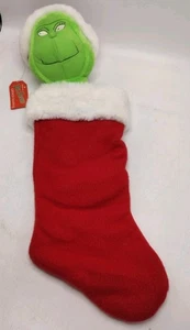 Vintage Hallmark 1998 Dr. Seuss Grinch Stocking Christmas Holiday NOS With Tags - Bild 1 von 6