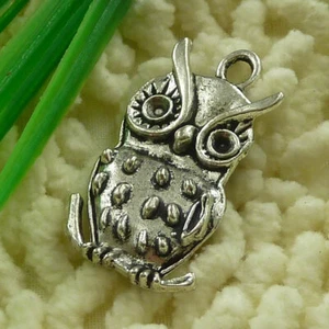 48 Stck. Tibetisches Silber Eule Charms Anhänger 38x21mm S2959 zum Selbermachen Schmuckherstellung - Bild 1 von 6