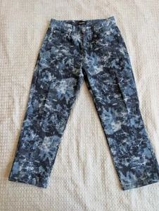 Pantalones de mezclilla Grosso adultos grandes 29x25 azul tie dye camuflaje elásticos hechos en Corea - Imagen 1 de 11
