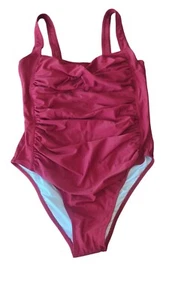 Beachsissi One Piece Red Tummy Control Swimsuit Size Large NWT - Picture 1 of 8