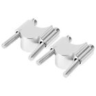 Silver 7/8In 30Mm Handlebar Risers Clamp Bars Kit Parts For Motorcycle Off Roa?
